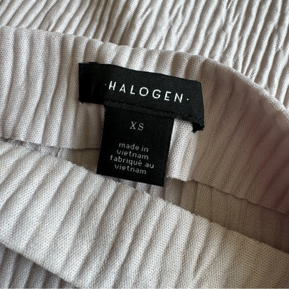 NWT! Halogen Light Weight Ribbed Mock Neck Short Sleeve Top - Purple Heaven - Picture 7 of 7